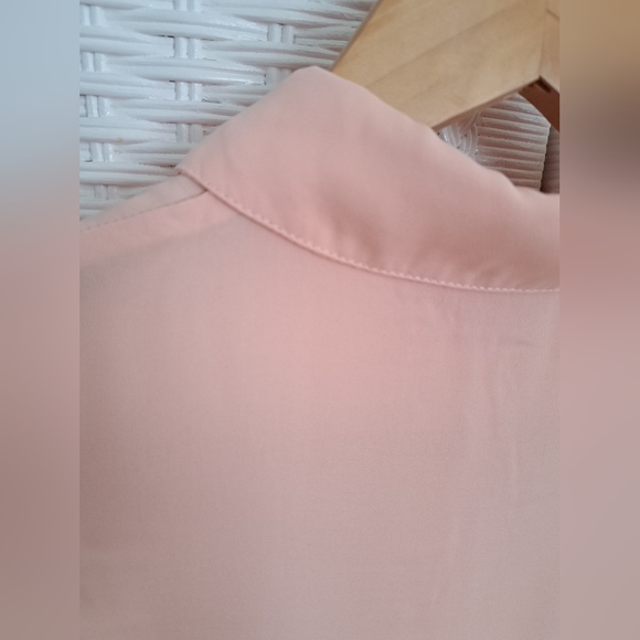 Peach Sleeveless Ruffled Hi-Lo Tunic Top Size XS Catherine Malandrino NWT - Picture 7 of 7